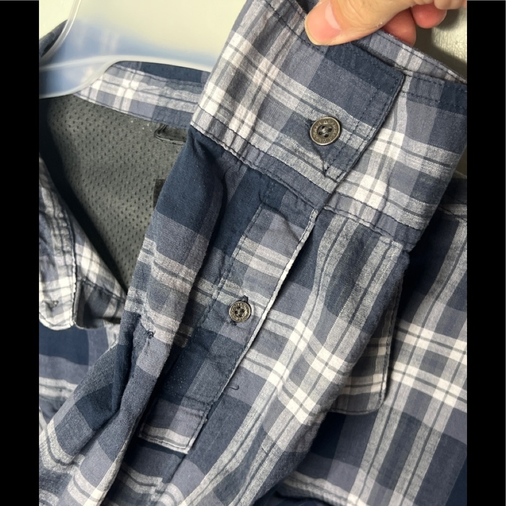 Wrangler All Terrain Button Up Long Sleeve Shirt Outdoor Hiking Workwear 2XL - Picture 2 of 8